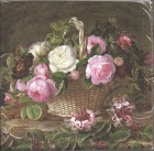Dekorszalvéta - Old Elegant Roses