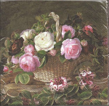 Dekorszalvéta - Old Elegant Roses