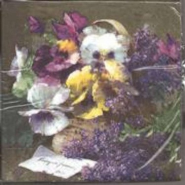 Dekorszalvéta - Old Elegant Violets