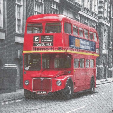 Dekorszalvéta - Red Bus