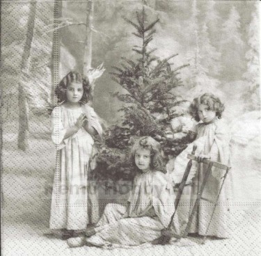 Dekorszalvéta - X-mas Angels