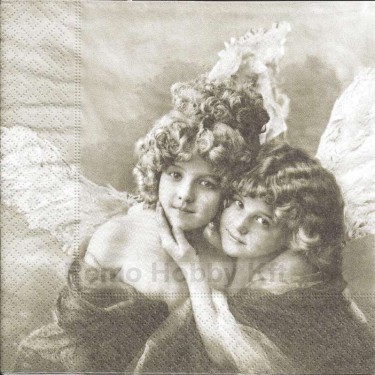 Dekorszalvéta - Vintage Angels