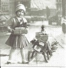 Dekorszalvéta - Girl with X-mas