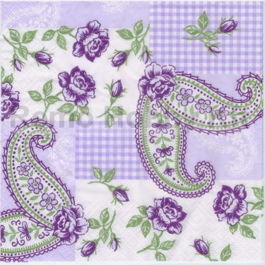 Dekorszalvéta - Romantic Paisley Purple