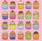 Dekorszalvéta - Cupcakes
