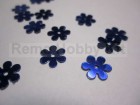 Virág alakú flitter Kék 1 cm