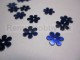 Virág alakú flitter Kék 1 cm