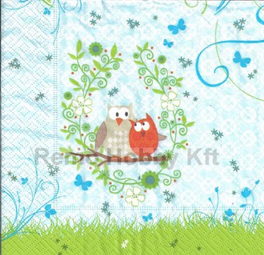 Dekorszalvéta - Owls in Spring