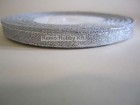 Metál szalag, Ezüst 6 mm / 23 m