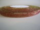 Metál szalag, Pink 6 mm / 23 m