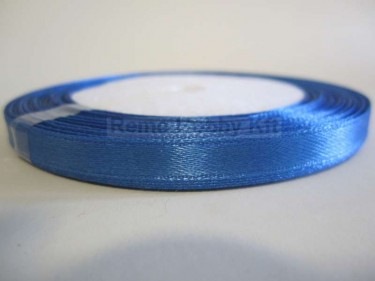 Szatén szalag, Középkék 6 mm / 23 m