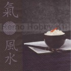 Dekorszalvéta - Sushi in Black