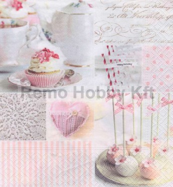 Dekorszalvéta - Vintage Cake