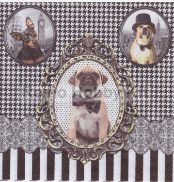 Dekorszalvéta - Barocco Dogs