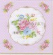 Dekorszalvéta - Bouquet Pink