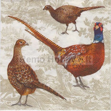 Dekorszalvéta - Pheasant Scene