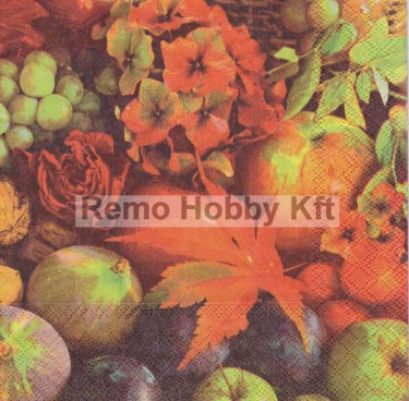 Dekorszalvéta - Pumpkins on Leaves