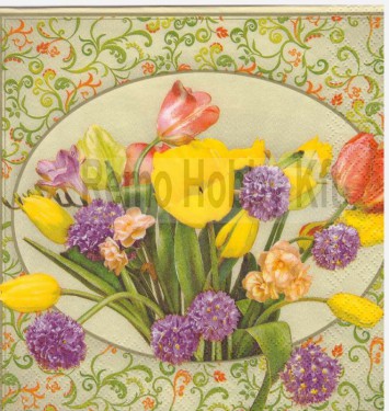 Dekorszalvéta - Tulipán 9