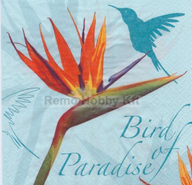 Dekorszalvéta - Bird of Paradise Blue