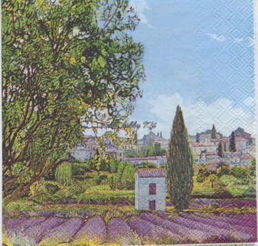 Dekorszalvéta - Champs de Lavande