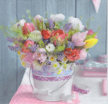 Dekorszalvéta - Spring Bouquet