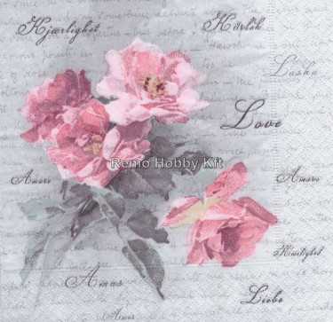 Dekorszalvéta - Wild Rose