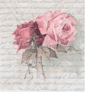 Dekorszalvéta - Vintage Rose Poem