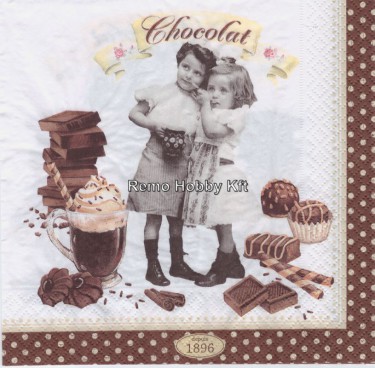 Dekorszalvéta - Chocolatte Vintage