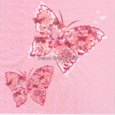 Dekorszalvéta - Pappillon de Réve Pink