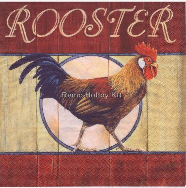 Dekorszalvéta - My Little Red Rooster