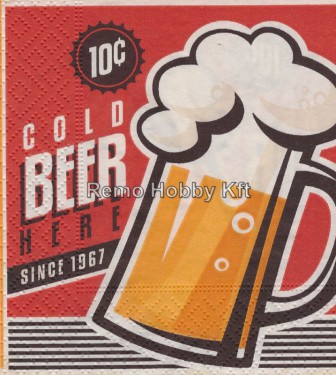 Dekorszalvéta - Cold Beer, zsúr