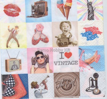 Dekorszalvéta - I Love Vintage