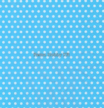 Dekorszalvéta - Bolas Light Blue
