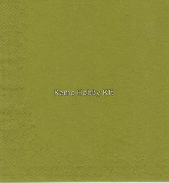 Dekorszalvéta - Uni Olive Green
