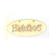 Festhető fafigura Esküvő tábla 14x6 cm 1 db/cs