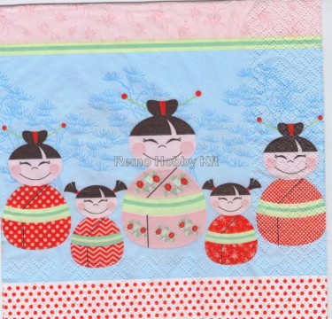 Dekorszalvéta - Happy Asian Kids