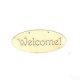 Festhető fafigura Welcome! tábla 14x6 cm 1 db/cs