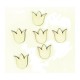 Festhető mini fafigura Tulipán 6 db/cs