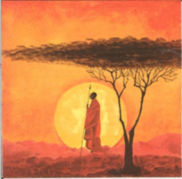 Dekorszalvéta - African Sunset