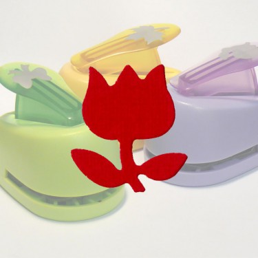 Dekorgumi lyukasztó 18 mm Tulipán