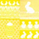 Dekorszalvéta - Easter Lace Yellow
