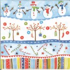 Dekorszalvéta - Snowmen