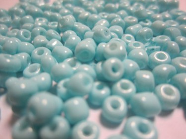 Matt kásagyöngy Világoskék 4 mm 20 g