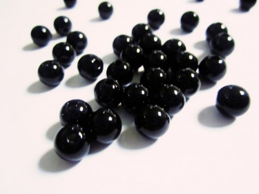 Teklagyöngy 8 mm Fekete 10 g