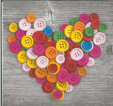 Dekorszalvéta - Colorful Buttons