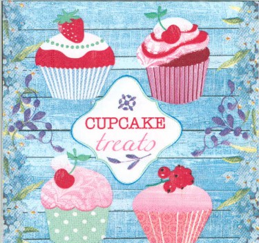 Dekorszalvéta - Cupcakes Treats