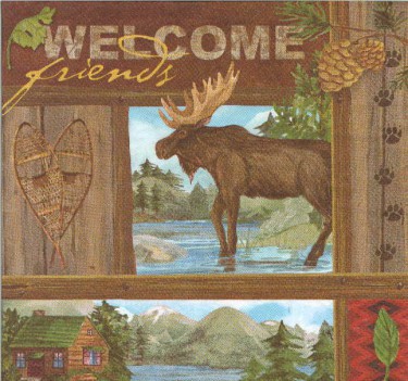 Dekorszalvéta - Wild Vacation - Welcome Friends