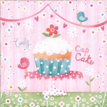Dekorszalvéta - Lovely Cupcakes