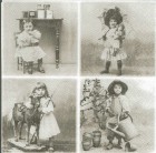 Dekorszalvéta - Children Sepia