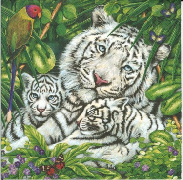 Dekorszalvéta - Tiger Family